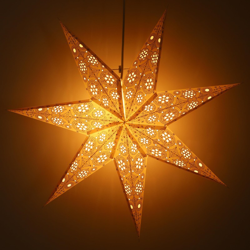 Foldable Advent Luminous Paper Star, Christmas Star 60 cm –