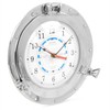 Nagina International Solid Brass Nickel Polished Porthole Time & Tide