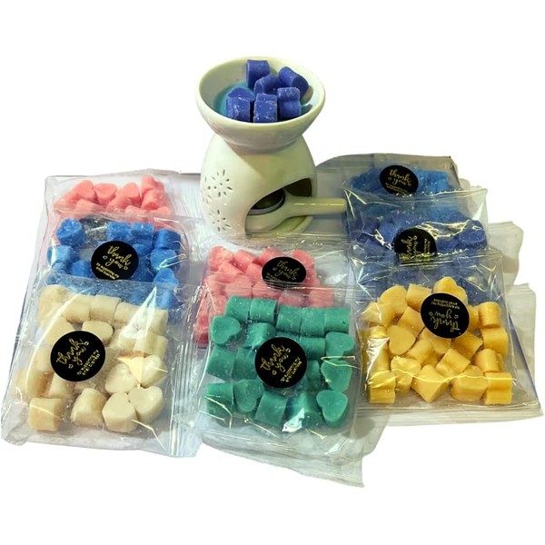 20 x Highly Scented Wax Melts Mini Hearts Handmade, Cruelty