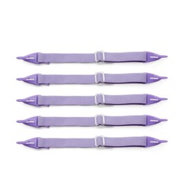 EnzoDate Children's Glasses Strap, Children's Glasses Cord, Sports Eyewear Head Band Retainer (5 Pieces per Package) (Purple)