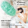 PPHAO - Bath Loofahs on a Stick for Men -