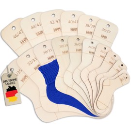HHM® Size 2M-47 Sock Boards with Size Indication Sock Ruler for Knitting. Sock Stretcher/Sock Stencil with Size Indication. Sock Blocker as Knitting Aid