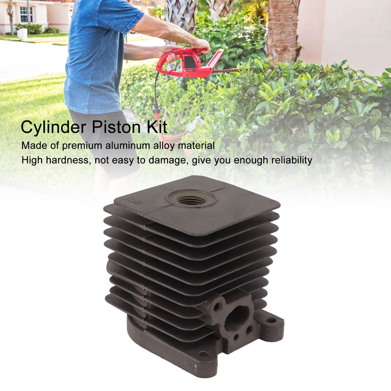 Cylinder Piston Assembly Kit 33.5mm Aluminum Alloy Trimmer Cylinder Piston