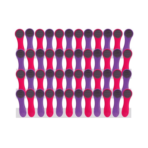 48 Clothes Pegs with Feathers Made of Rustproof Stainless Steel