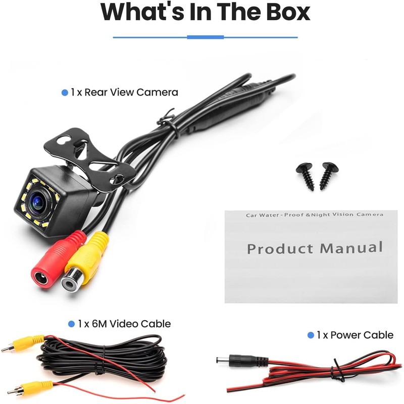 Car Rear View Camera Backup Reverse Camera HD 170° Wide