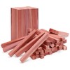 Homode Cedar Blocks for Clothes Storage, 50Pcs Cedar Sticks, Aromatic