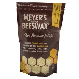 Meyer's Pure Domestic USA Beeswax, Not Imported, Additive Free Triple Filtered Pellets for All Your Do It Yourself