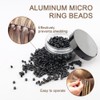 1000 Pcs Micro Link Beads 4.5mm for Hair Extensions Silicone