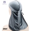 Miracroute Velvet Fabric Durag Hip Pop Dance DU-RAG Black White