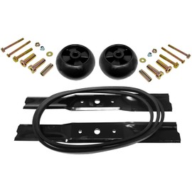 Russo Belt Blade Deck Wheel Kit for John Deere 38 Inch LT133 LT150 LT155 LT160 M126536,BOM-127RUSS