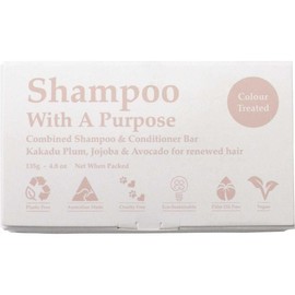 Shampoo with A Purpose Shampoo & Conditioner Bar for Colour Treated Hair, 135 Grams