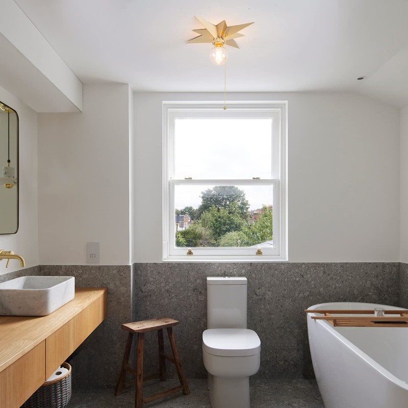 VILUXY Flush Mount Ceiling Light, Gold Star Light Fixtures Mini