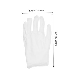 ABOOFAN 6 Pairs Cotton Gloves for Jewelry and Coin Inspection Soft Breathable Work Gloves Comfortable Fit Cotton for Hand Protection and Versatile Use