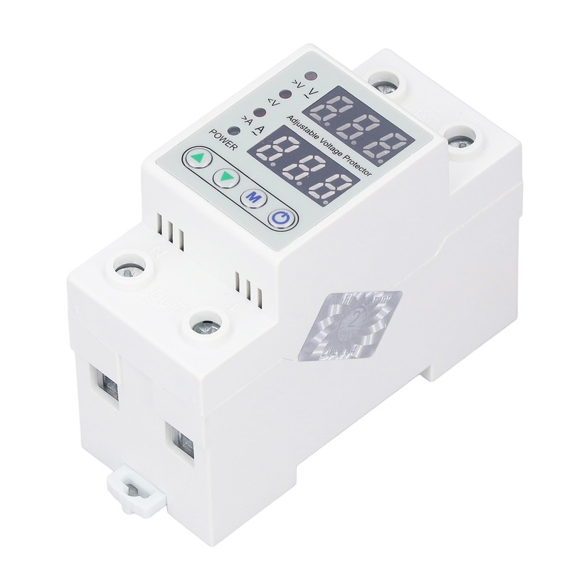 Digital Display 2P Voltage Protector Automatic Reset Under Over Voltage