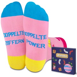 Jeasona Gift Girl 10 Years Birthday Gift for Girls 10 Birthday Gifts 10 Years Birthday Gifts for 10 Year Old 10th Birthday Socks 35-38, Multicoloured - 10 Years Girls, 35 - 38