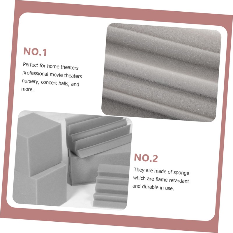 Levemolo 16pcs Low Frequency Sound Absorbing Cotton Acoustic Panels Sound