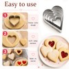 10-Piece Stainless Steel Heart Cookie Cutter Set for Baking, Holiday