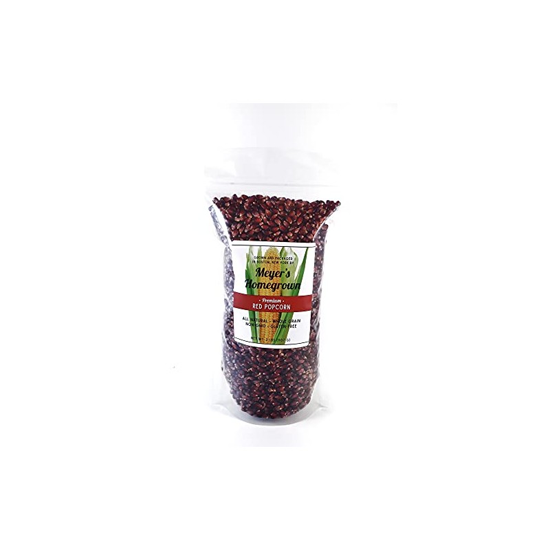 Meyer's Homegrown Premium Red Popcorn, 2lb Bag, no GMO/Peanuts/Tree Nuts/Gluten,