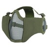 OneTigris 6" Foldable Half Face Airsoft Mesh Mask with Ear