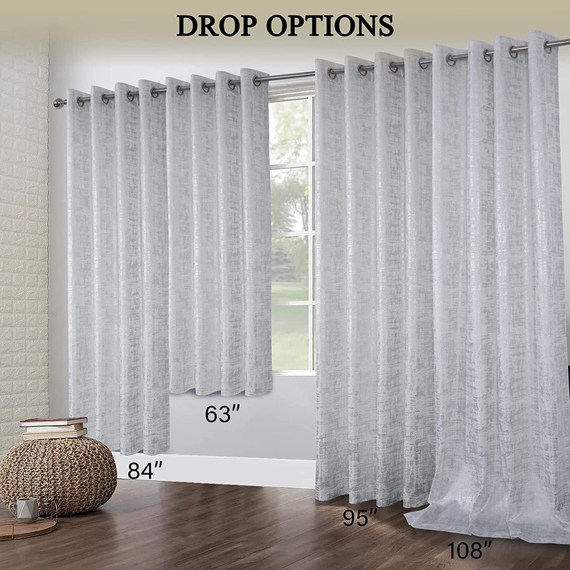 always4u Soft Velvet Curtains 84 Inch Length Luxury Bedroom Curtains