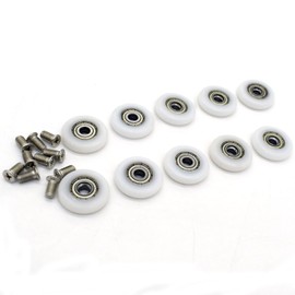 10 x Replacement Shower Door Rollers/Runners/Wheels 22mm by YuanQian
