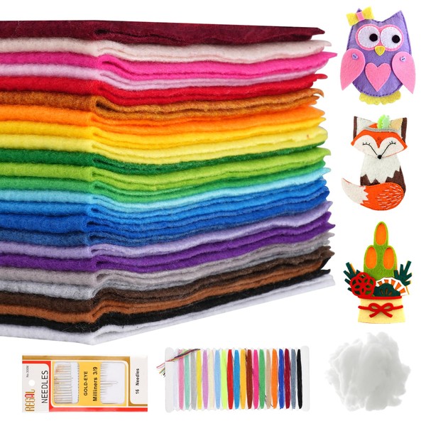Craft Felt, Craft Set Autumn Christmas Children, Colourful Felt Mat,