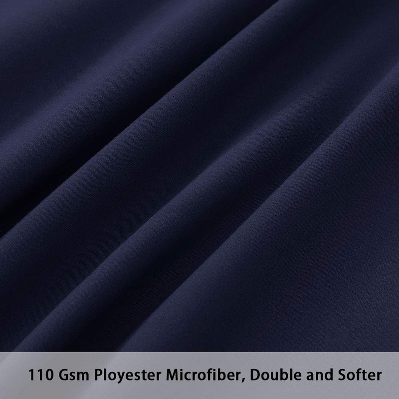 PiccoCasa Zippered Pillowcases, 100% Brushed Microfiber Polyester Pillow Case Cover,