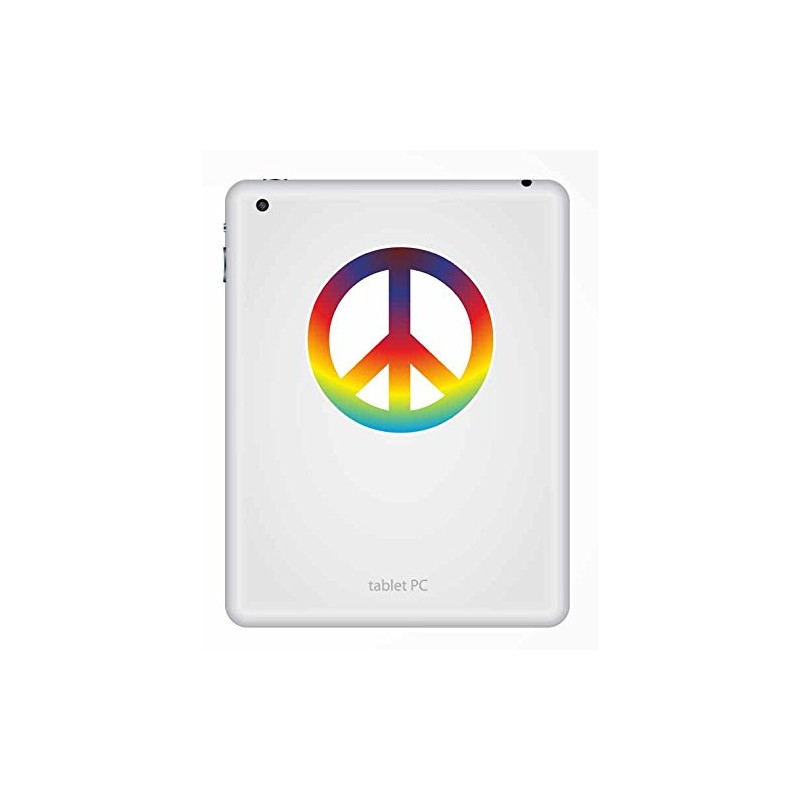 2 x 10cm Peace Vinyl Sticker Symbol Hippy Camper Van