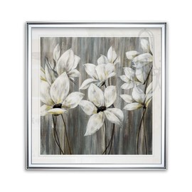 Silver Spring White Flowers Art Framed Landscape Painting Giclee Canvas Prints Home Wall Decor Ready To hang
