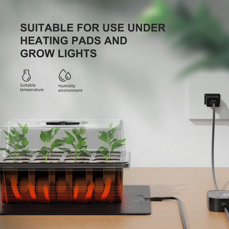 Spider Farmer Indoor Greenhouse Propagator, black