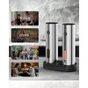 Electric Salt and Pepper Grinder Set with Rechargeable Base -