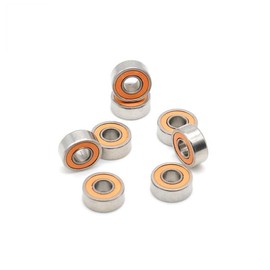 10PCS 4X10X4mm SMR104 2RS CB ABEC7 4X10X4 Stainless Steel Hybrid Ceramic Ball Bearing Without Grease Fast Turning