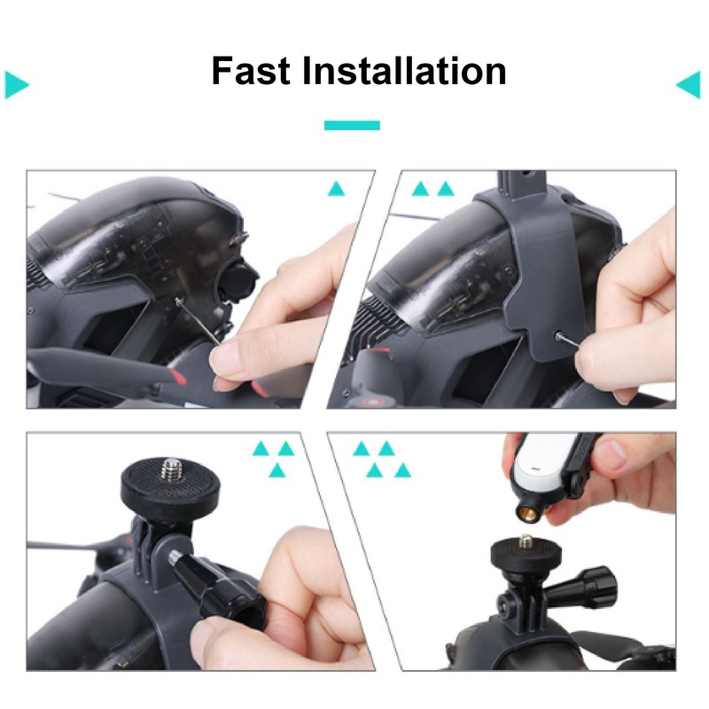 Drone Searchlight Adapter Mount Set Multi Functional Drone Top Bracket