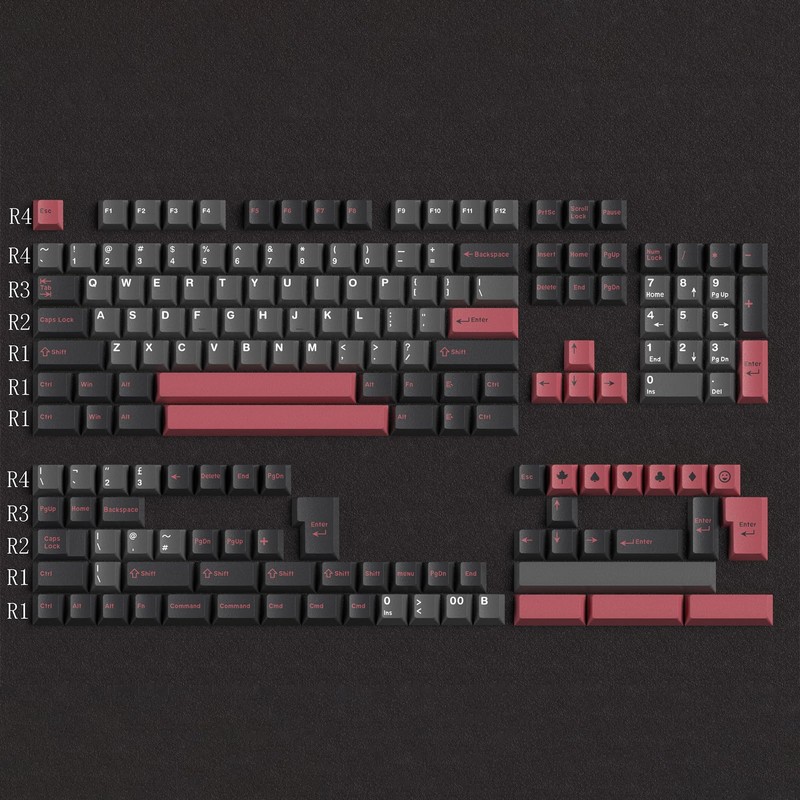 Hyekit Keycaps 172 Keys Custom Keycaps Double Shot ABS Keycap