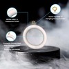 Premium 12 Pcs Wooden Curtain Drapery Rings, Pure White for