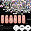 18 Styles Multi-shaped Glass Gemstones for Nails and 6 Sizes