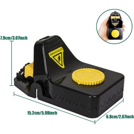 XiaoMuTongABC Mouse Traps, 4 Pack Upgraded Large Heavy Duty Reusable Mice Traps Snap Traps that Kill Instantly, High Sensitive Mice Catcher Mousetrap Rodent Trap for Indoors, Safe and Easy Set-up