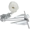 Extreme Max 3006.6717 Complete Slip Ring Anchor Kit with Rope