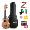 Donner Soprano Ukulele Mahogany Wood 21 inch Ukelele Beginner Kit