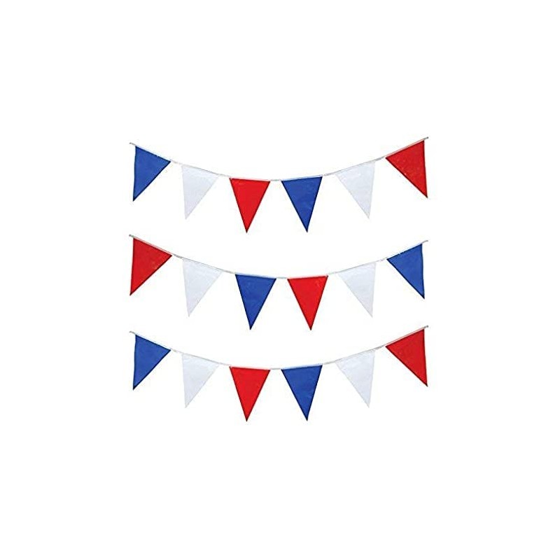 Happium 10m / 32 ft Solid Colour Bunting Flags Banner