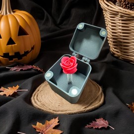 JZHJMYXDZ 2 Packs Red Roses and Red Love Heart Gifts Box，Gag Gifts Box for Adult，3D Printed Red Roses in a Surprise Prank Pop up Gift Box for Valentine's Day