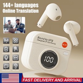 Unbranded Wireless Bluetooth Two Way Smart Translation Translator Earbuds 144 Language