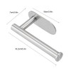 Wall Mount Single Toilet Paper Holder Stainless Steel Tissue Roll