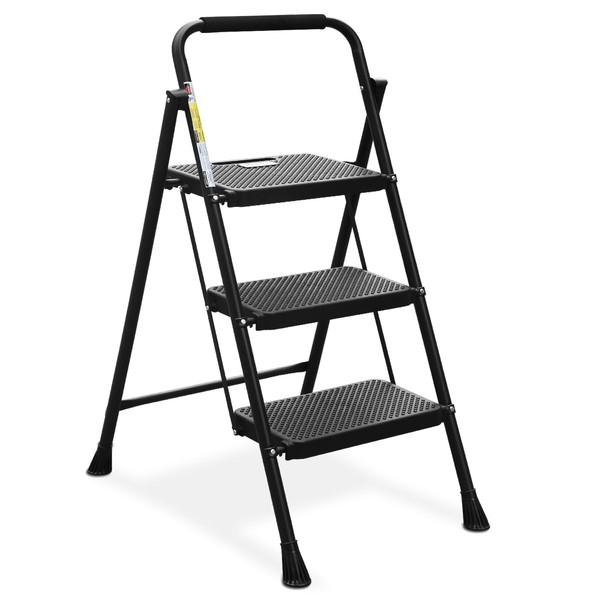 HBTower HBTower Step Ladder, Folding Step Stool with Wide Anti-Slip