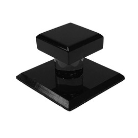 Gordon Glass Black Acrylic Stick-On Mirror Knob - 1-3/4" Square
