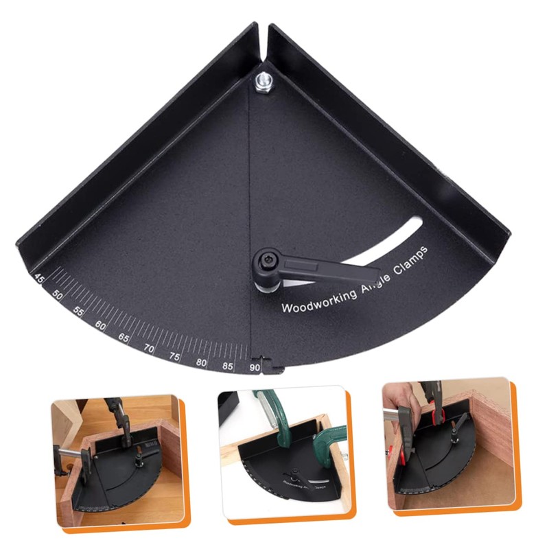 LALAFINA Corner Clamp Angle Clamp for Woodworking Construction Stable Design