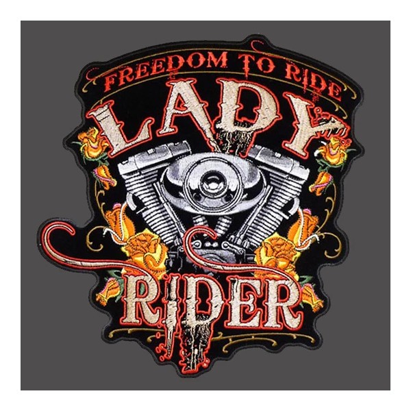 Lady rider Twin Engine Patch 4 inch