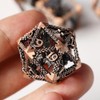 Metal DND Dice Set 7 Hollow 3D Dragon DND Dice