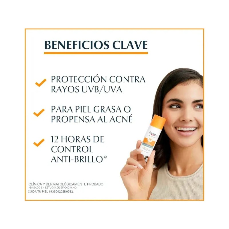 Protector Solar Facial Efecto Mate Toque Seco Oil Control