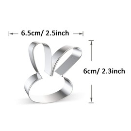 WJSYSHOP Rabbit Bunny Cookie Cutter - D